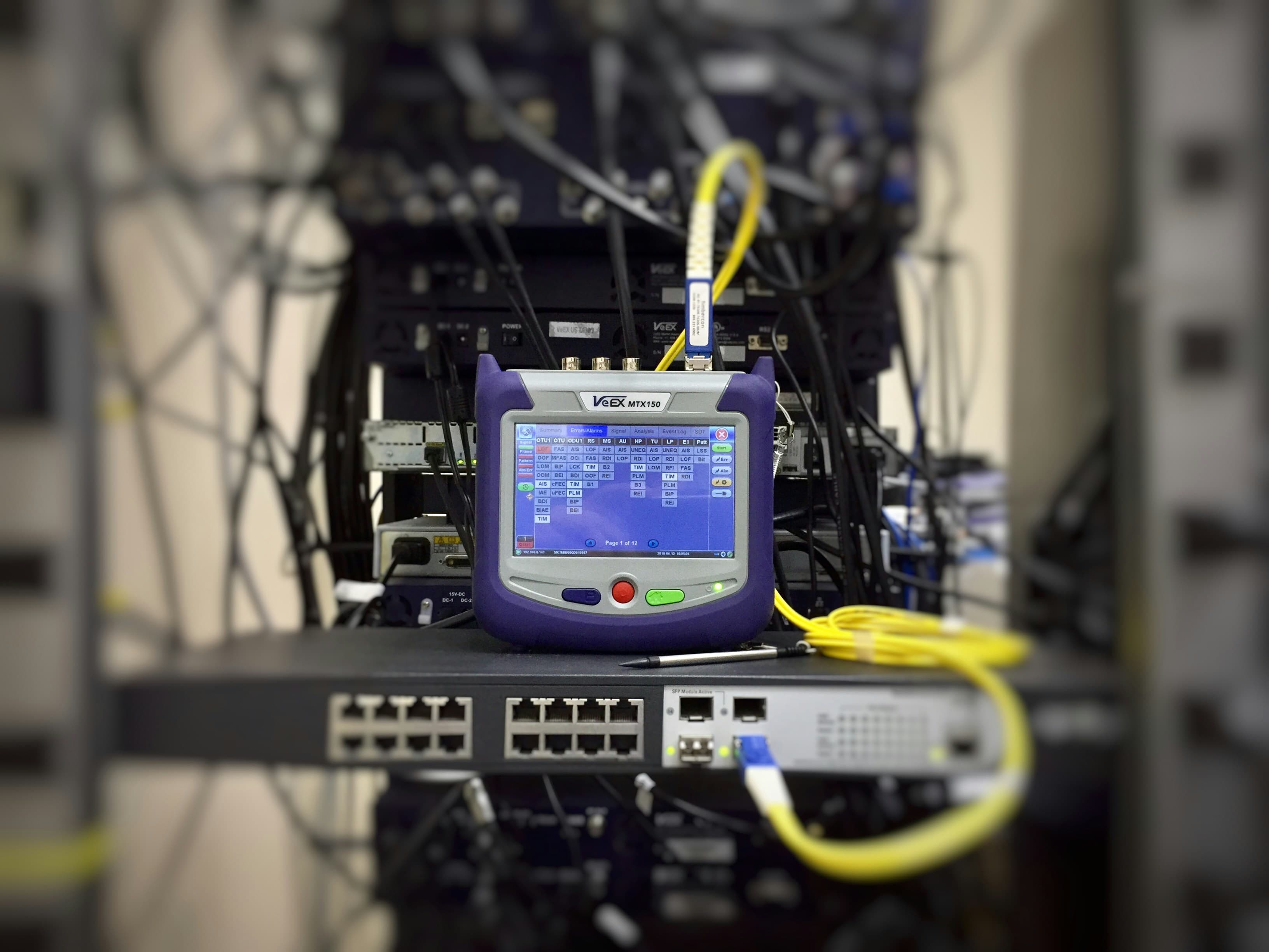 Fiber optic inspection and test equipment used for connector quality control